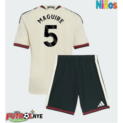 Camiseta Manchester United Harry Maguire #5 Tercera Equipación para niños 2026-27 manga corta (+ pantalones cortos)